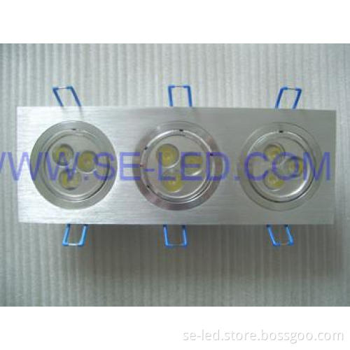 9*1W Indoor Rectangular Al Dimmable LED Ceiling Light